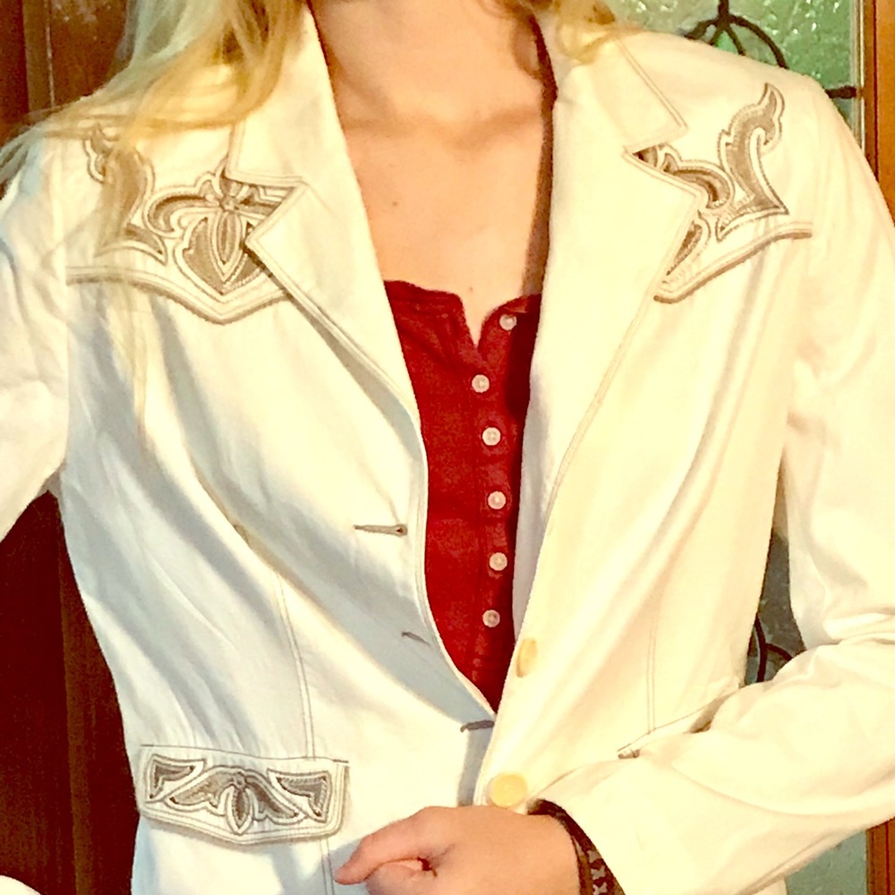 Women’s Cotton Western blazer Lined!